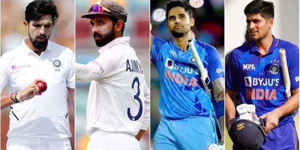 Rahane, Ishant, Suryakumar, Gill
