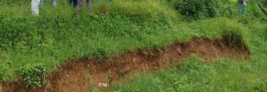 आपदाग्रस्त क्षेत्र उडियारी में भूधसाव की फाइल फोटो