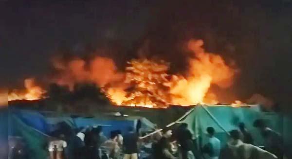 Fire breaks out in slums near Film City in Mumbai
