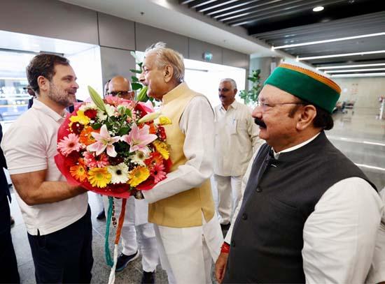 Rahul Gandhi in his parliamentary constituency Rae Bareli