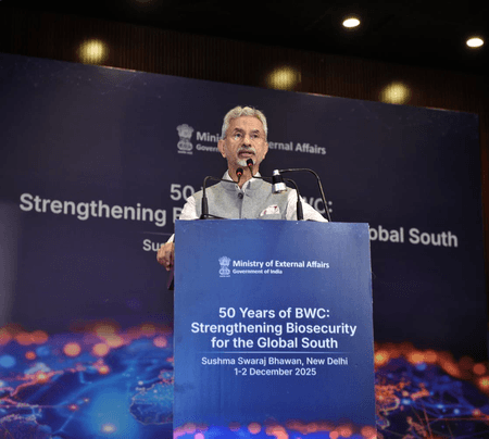 बायोलॉजिकल वेपन्स कन्वेंशन के 50 साल पूरे : नई दिल्ली में दो दिवसीय अंतरराष्ट्रीय सम्मेलन शुरू