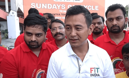 संडे ऑन साइकिल : बाइचुंग भूटिया ने बढ़ाया जोश, देशवासियों को फिट रहने की सलाह
