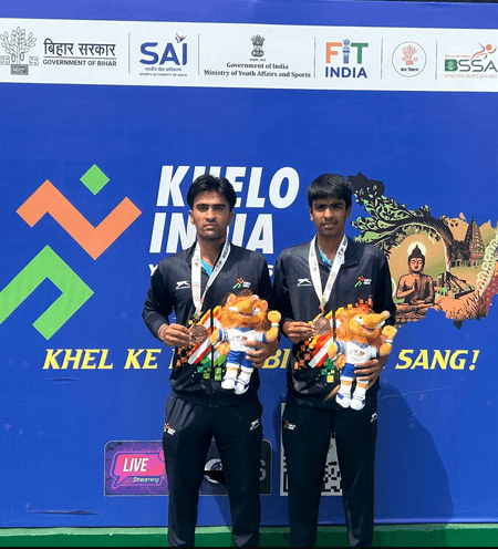 राउंडग्लास टेनिस अकादमी के एथलीट्स ने खेलो इंडिया यूथ गेम्स में जीते पांच पदक