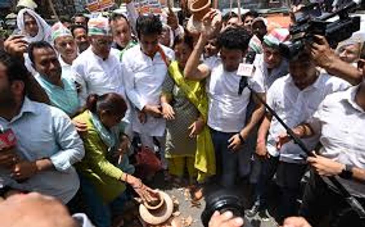 Dehradun Congress protest