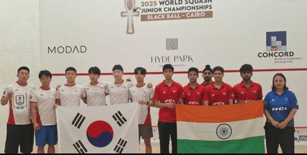 भारत ने कोरिया को हराकर विश्व जूनियर स्क्वैश की टीम स्पर्धा के सेमीफाइनल में प्रवेश किया