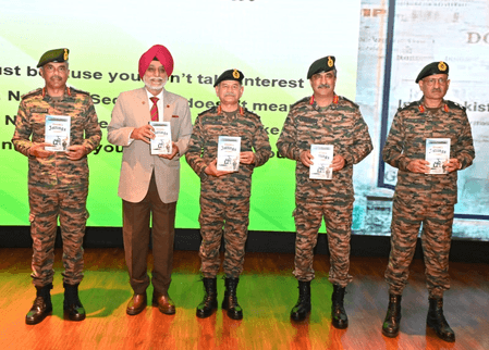 सेना प्रमुख ने ऑपरेशन सिंदूर व वैश्विक सुरक्षा विषयों पर लिखी पुस्तक का किया विमोचन