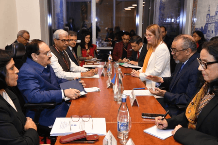 जेपी नड्डा ने डब्ल्यूएचओ एसईएआरओ भवन का किया दौरा, क्षेत्रीय और वैश्विक स्वास्थ्य सहयोग के प्रति दोहराई प्रतिबद्धता