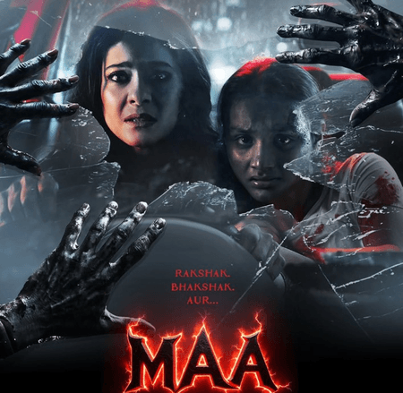 'मां' का नया पोस्टर: गाड़ी में बंद काजोल और उनकी ऑनस्क्रीन बेटी, बाहर दानवों ने घेरा