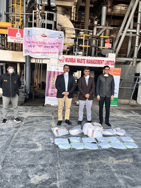 महाराष्ट्र : अंतरराष्ट्रीय ड्रग सिंडिकेट का भंडाफोड़, एनसीबी ने 25 किग्रा नारकोटिक ड्रग्स को जलाकर किया नष्ट