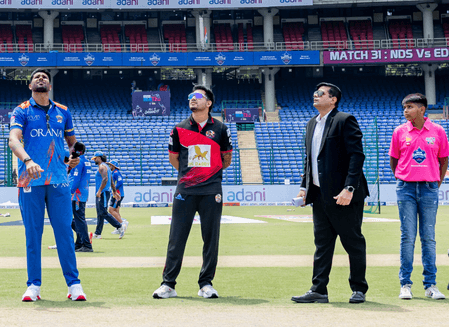 डीपीएल 2025 : बारिश के चलते बेनतीजा रहा नॉर्थ दिल्ली स्ट्राइकर्स-ईस्ट दिल्ली राइडर्स का मैच