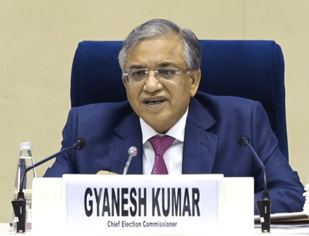 सीईसी ज्ञानेश कुमार 3 दिसंबर को इंटरनेशनल आईडीईए की अध्यक्षता ग्रहण करेंगे