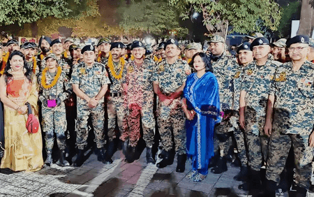 बीएसएफ स्वर्ण जयंती मोटरसाइकिल रैली पंजाब पहुंची, गुरदासपुर में भव्य स्वागत