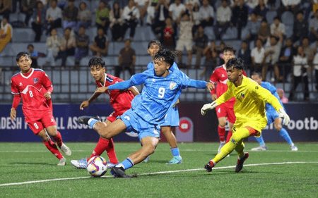 सैफ अंडर-19 चैंपियनशिप: भारत ने नेपाल पर 4-0 की जीत के साथ ग्रुप बी में शीर्ष स्थान हासिल किया