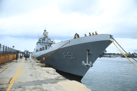 केन्या के मोम्बासा से रवाना हुआ आईएनएस त्रिकंद