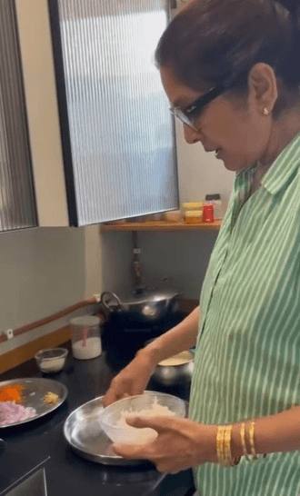 शेफ बनी नीना ने बचे हुए चावल से बनाई टिक्की, फैंस संग शेयर की रेसिपी