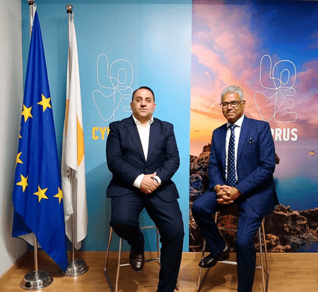 भारतीय हाई कमिश्नर ने साइप्रस के पर्यटन मंत्री से की मुलाकात, सीधी उड़ान को लेकर हुई बात