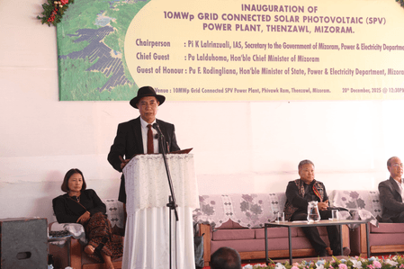 मिजोरम में अगले पांच वर्षों तक बिजली दरें नहीं बढ़ेंगी: मुख्यमंत्री लालदुहोमा