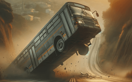 तमिलनाडु : सड़क से फिसलकर 20 फीट गहरी खाई में गिरी बस, 30 यात्री घायल