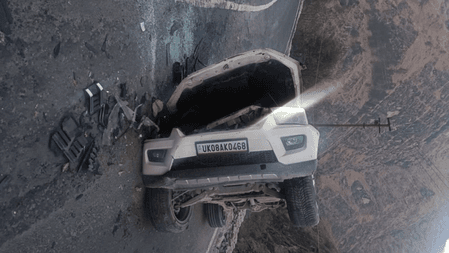 चमोली: औली से लौट रहे छात्रों की स्कॉर्पियो अनियंत्रित होकर पलटी, सभी सुरक्षित