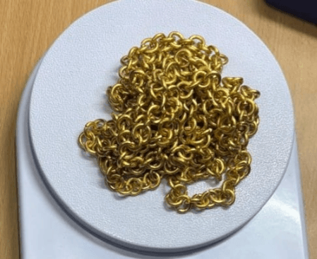 पंजाब में थाईलैंड से तस्करी किए गए 601 ग्राम विदेशी सोने के साथ एक गिरफ्तार, कीमत करीब 80 लाख रुपए