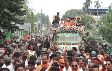 बंगाल का उत्साह बता रहा, टेरर- माफियाराज और कटमनी की सरकार से मिलेगी मुक्ति : सीएम योगी