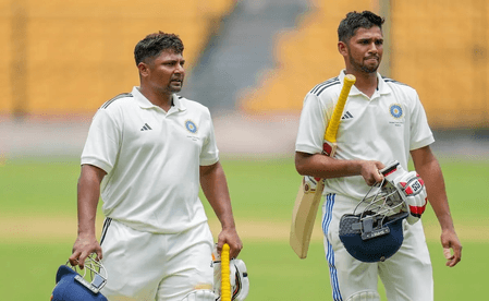 रणजी ट्रॉफी: स्कोरबोर्ड में बड़ी गलती, सरफराज और मुशीर खान से जुड़ा है मामला