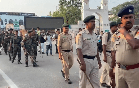 त्रिपुरा: सिविल सोसाइटी के राज्यव्यापी बंद के दौरान अगरतला में कड़ी सुरक्षा व्यवस्था