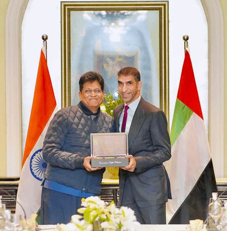 पीयूष गोयल ने यूएई के विदेश व्यापार मंत्री का किया स्वागत, निवेश पर हुई चर्चा