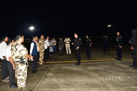 कोलकाता एयरपोर्ट पर एनएसजी ने किया काउंटर-हाइजैक और आतंकरोधी अभ्यास