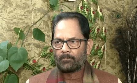 राम मंदिर में ध्वजारोहण देश के लिए गर्व का पल: मुख्तार अब्बास नकवी