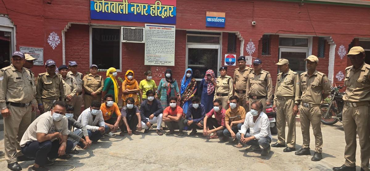 police crackdown Haridwar,