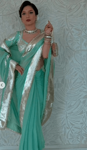 अंकिता लोखंडे को ट्रेडिशनल लुक में देख फैंस को याद आईं मधुबाला