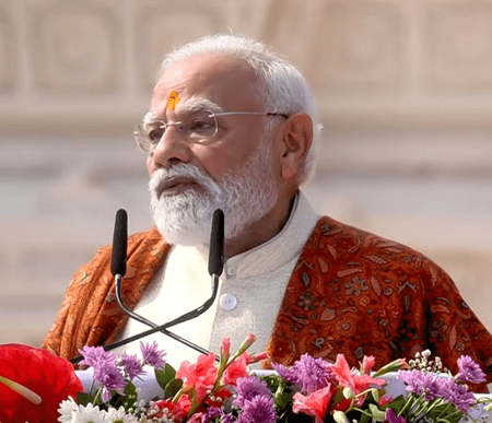 धर्मध्वजा भारतीय सभ्यता के पुनर्जागरण का प्रतीक, सदियों का संकल्प आज हुआ सिद्ध : पीएम मोदी