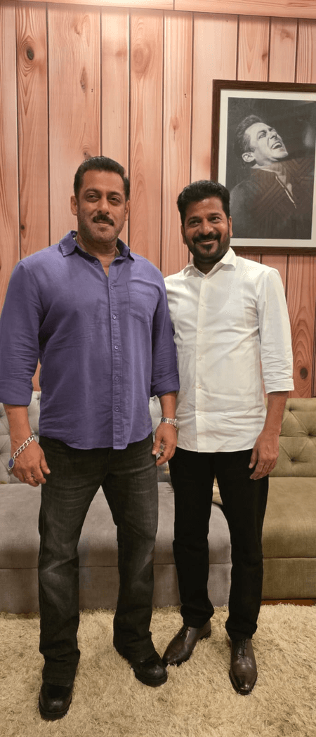 सलमान खान ने तेलंगाना की प्रगति को सराहा, मुख्यमंत्री ए. रेवंत रेड्डी से किया खास वादा