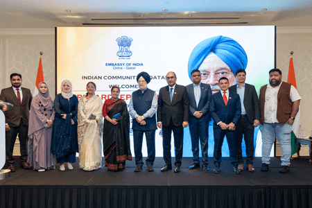 कतर में हरदीप सिंह पुरी का भारतीय समुदाय ने किया गर्मजोशी से स्वागत, भारत-कतर संबंधों पर जोर