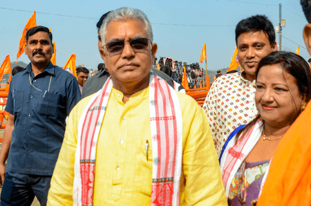 मंत्री दिलीप घोष ने अभिषेक बनर्जी पर साधा निशाना, बोले-जब वे जीत रहे थे, तब तक सब ठीक था