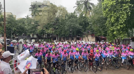 मुंबई ने नशे के खिलाफ छेड़ी मुहिम, 'ड्रग्स मुक्त भारत' संकल्प के साथ साइक्लोथॉन का आयोजन