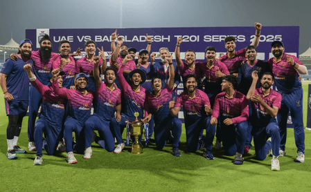 यूएई ने बांग्लादेश को चौंकाकर टी20 सीरीज जीती