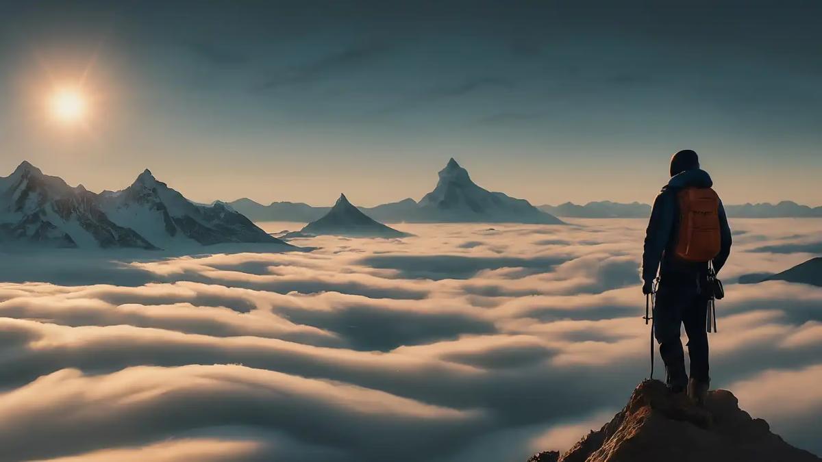 old in mountains during summer