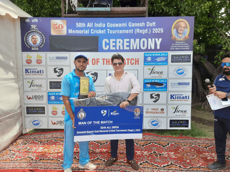 आयुष बदौनी के तूफानी शतक से कोलाज ग्रुप सेमीफाइनल में