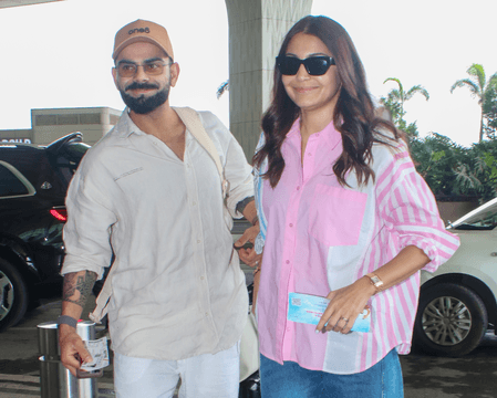 टेस्ट से रिटायरमेंट के बाद अनुष्का शर्मा संग एयरपोर्ट पर दिखे क्रिकेटर विराट कोहली