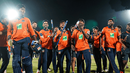 आंध्रा प्रीमियर लीग 2025 : अमरावती रॉयल्स को पांच विकेट से हराकर तुंगभद्रा वॉरियर्स ने जीती ट्रॉफी