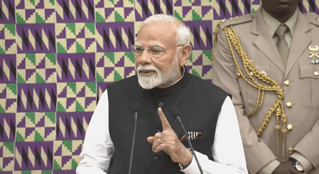 हमारी दोस्ती घाना के प्रसिद्ध अनानास से भी ज्यादा मीठी : पीएम मोदी