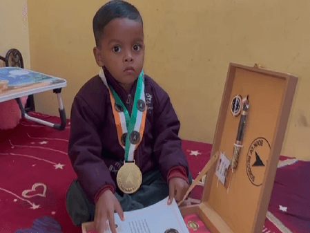 नन्हें जीनियस ने अपनी प्रतिभा से जीता इंडिया बुक ऑफ रिकॉर्ड का खिताब, 2 साल 10 महीने की उम्र में याद हैं संस्कृत के श्लोक