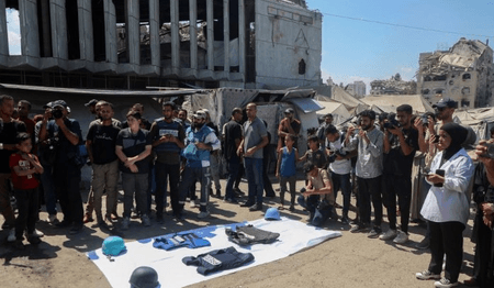 भारत ने गाजा में पत्रकारों की हत्या पर 'गहरा खेद' व्यक्त किया