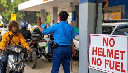 नो हेलमेट, नो फ्यूल : गौतमबुद्ध नगर में एक माह का सड़क सुरक्षा अभियान शुरू