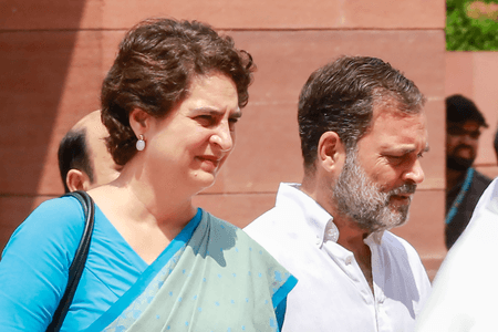 प्रियंका गांधी आज बिहार में राहुल गांधी की 'वोटर अधिकार यात्रा' में शामिल होंगी