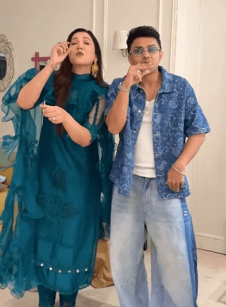 आवेज दरबार के वॉइसओवर पर गौहर खान ने बनाया वीडियो, दिखा 'फैमिली फन'