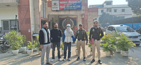 दिल्ली: डिलीवरी बॉय से लूट मामले में दो आरोपी गिरफ्तार, चाकू और बाइक बरामद