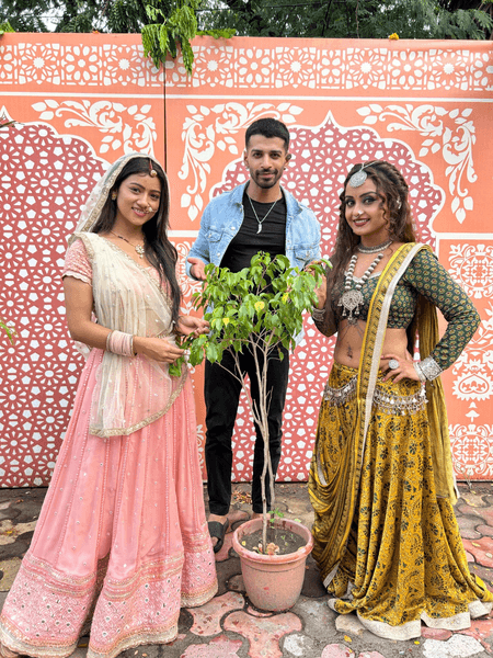 विश्व पर्यावरण दिवस के मौके पर 'बड़ी हवेली की छोटी ठकुराइन' के कलाकारों ने लगाए पौधे